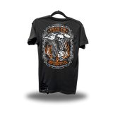 F*CK MOTORCYCLE ROAD RASH BLACK TEE 1.0