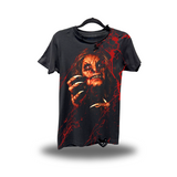 80'S WOLFMAN - BLOOD ROAD RASH BLACK TEE 1.0