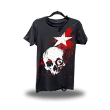 STAR SKULL BLOOD ROAD RASH BLACK TEE 1.0