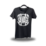 SAVAGE TEETH ROAD RASH BLACK TEE 1.0