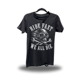 WE ALL DIE ROAD RASH BLACK TEE 1.0