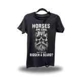 HORSES ARE COOL ROAD RASH BLACK TEE 1.0