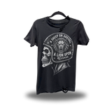 LION RELEASE ROAD RASH BLACK TEE 1.0
