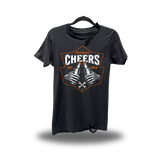 CHEERS ROAD RASH BLACK TEE 1.0