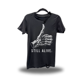 STILL ALIVE ROAD RASH BLACK TEE 1.0
