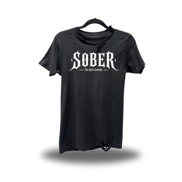 SOBER ROAD RASH BLACK TEE 1.0