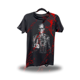 PUNK FU FRANKY - BLOOD ROAD RASH BLACK TEE 1.0