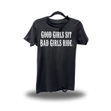 BAD GIRLS ROAD RASH BLACK TEE 1.0