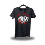 LIFE GAMBLE ROAD RASH BLACK TEE 1.0