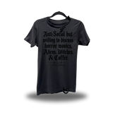 ANTI-SOCIAL ROAD RASH BLACK TEE 1.0