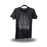 TDC FLAMES ROAD RASH BLACK TEE 1.0