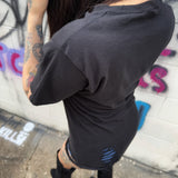 NEON SKULL ROAD RASH BLACK TEE 1.0