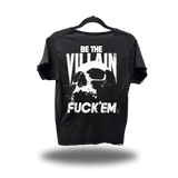 BE THE VILLAIN ROAD RASH RAW EDGE BLACK TEE