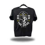 EAT AND RIDE ROAD RASH RAW EDGE BLACK TEE