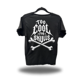 TOO COOL ROAD RASH RAW EDGE BLACK TEE