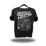 DEATH CHOPPER ROAD RASH RAW EDGE BLACK TEE
