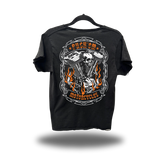 F*CK MOTORCYCLE ROAD RASH RAW EDGE BLACK TEE