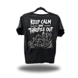 THROTTLE OUT ROAD RASH RAW EDGE BLACK TEE
