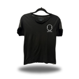 NEVER WANTED ROAD RASH RAW EDGE BLACK TEE