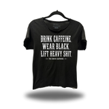 WEAR BLACK ROAD RASH RAW EDGE BLACK TEE