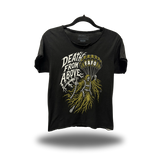 DEATH ABOVE ROAD RASH RAW EDGE BLACK TEE