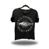 ALL PASS ROAD RASH RAW EDGE BLACK TEE