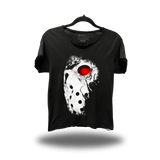 SILENT SLASHER ROAD RASH RAW EDGE BLACK TEE