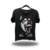 HUSKY GRILLZ ROAD RASH RAW EDGE BLACK TEE