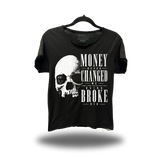 NEVER CHANGED ROAD RASH RAW EDGE BLACK TEE