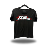 DRIVEN FEAR DISTRESSED RAW EDGE BLACK TEE