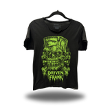 DRIVEN FRANK ROAD RASH RAW EDGE BLACK TEE