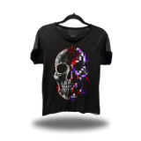 DIGITAL DECAY ROAD RASH RAW EDGE BLACK TEE