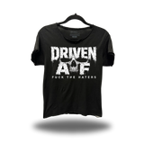 DRIVEN F*CK HATERS ROAD RASH RAW EDGE BLACK TEE