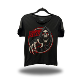 COMFORT REAPER ROAD RASH RAW EDGE BLACK TEE