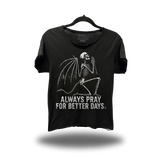 BETTER DAYS ROAD RASH RAW EDGE BLACK TEE