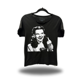 WICKED SMILE ROAD RASH RAW EDGE BLACK TEE