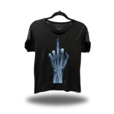 FU X RAY ROAD RASH RAW EDGE BLACK TEE