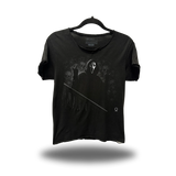 FU SCREAM ROAD RASH RAW EDGE BLACK TEE