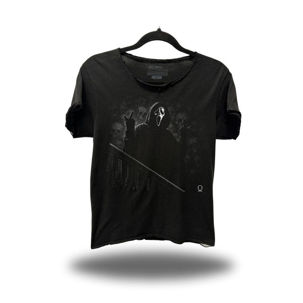 FU SCREAM ROAD RASH RAW EDGE BLACK TEE