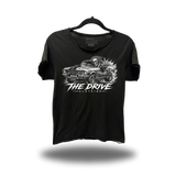 DRIVEN MUSCLE ROAD RASH RAW EDGE BLACK TEE