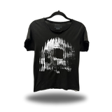 FRAGMENT SKULL ROAD RASH RAW EDGE BLACK TEE