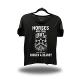 HORSES ARE COOL ROAD RASH RAW EDGE BLACK TEE