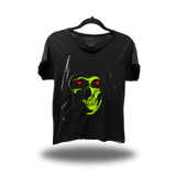 DEATH GLOW ROAD RASH RAW EDGE BLACK TEE