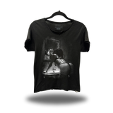 FEROCIOUS ROAD RASH RAW EDGE BLACK TEE