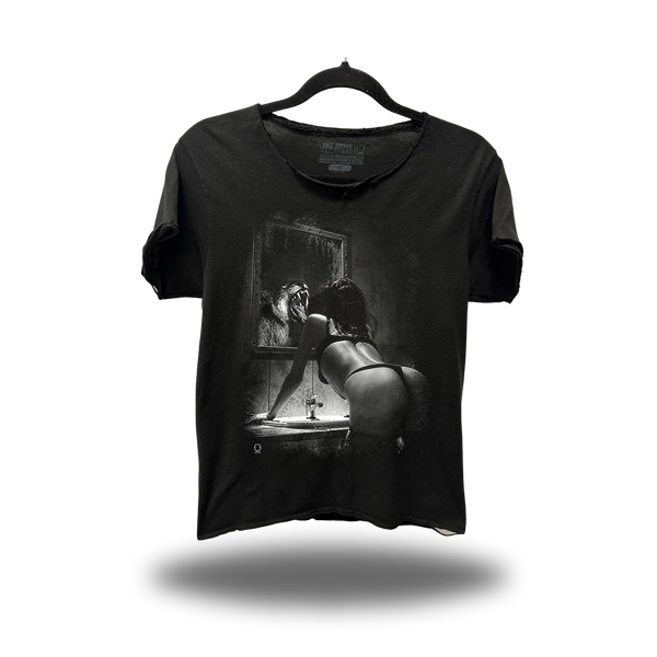 FEROCIOUS ROAD RASH RAW EDGE BLACK TEE