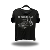 RELAX ROAD RASH RAW EDGE BLACK TEE