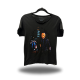 80'S JASON ROAD RASH RAW EDGE BLACK TEE