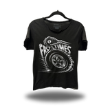 FAST TIMES ROAD RASH RAW EDGE BLACK TEE