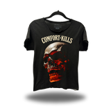 KILLS SKULL ROAD RASH RAW EDGE BLACK TEE