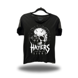 HATERS IN SIGHT ROAD RASH RAW EDGE BLACK TEE